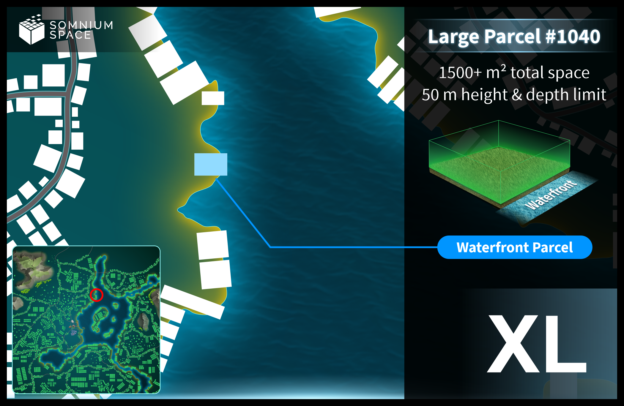 Extra Large #1040 (XL) parcel in Somnium Space