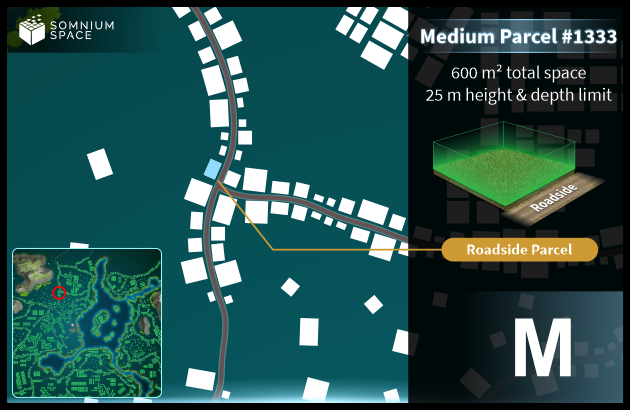 Medium #1333 (M) parcel in Somnium Space