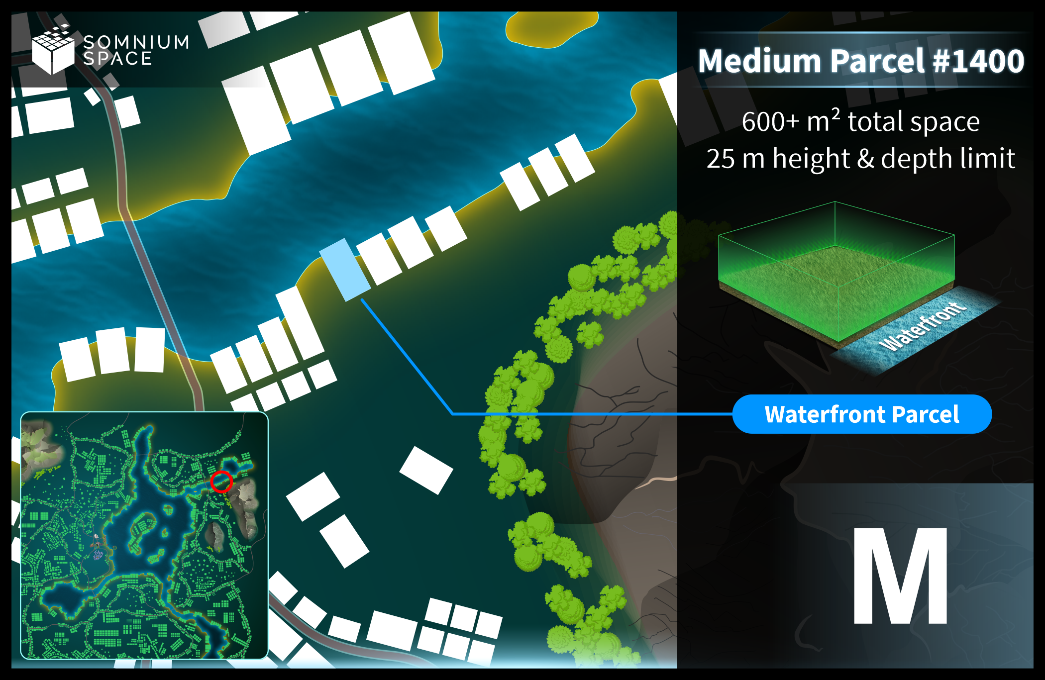 Medium #1400 (M) parcel in Somnium Space