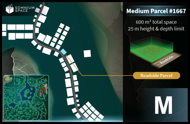 Medium #1667 (M) parcel in Somnium Space