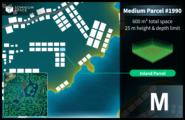 Medium #1990 (M) parcel in Somnium Space