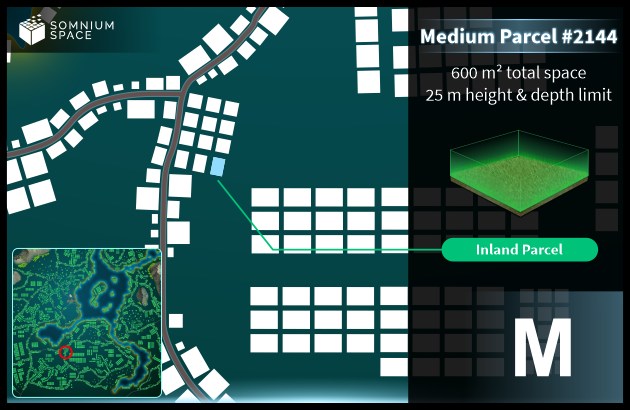 Medium #2144 (M) parcel in Somnium Space