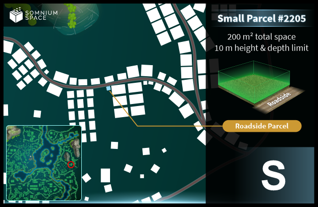 Small #2205 (S) parcel in Somnium Space 