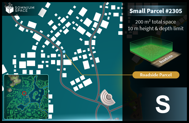 Small #2305 (S) parcel in Somnium Space 