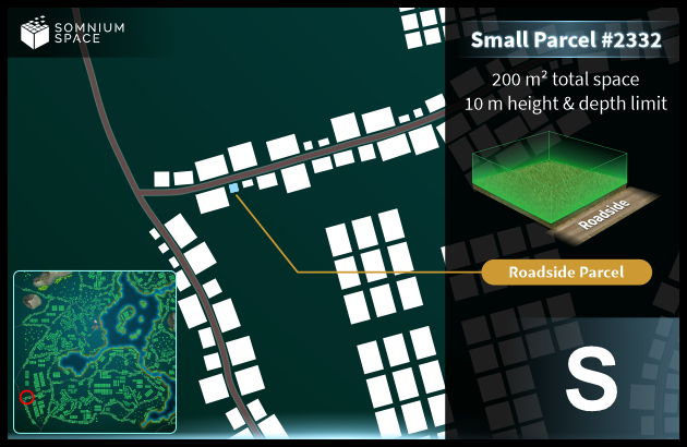 Small #2332 (S) parcel in Somnium Space 