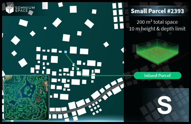 Small #2393 (S) parcel in Somnium Space 