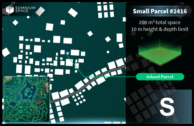 Small #2416 (S) parcel in Somnium Space 