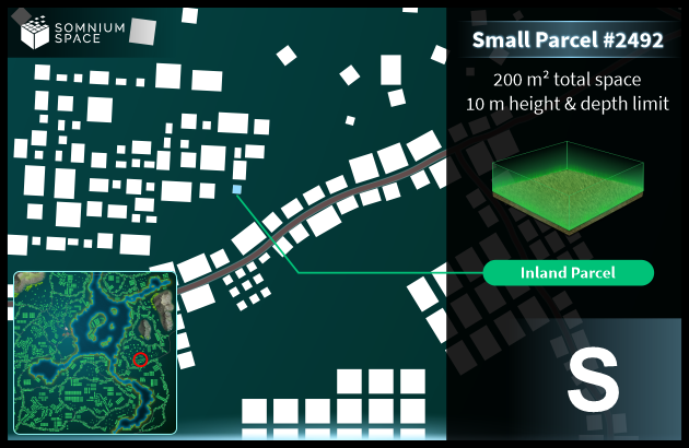 Small #2492 (S) parcel in Somnium Space 