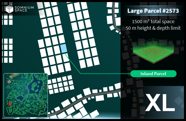 Extra Large #2573 (XL) parcel in Somnium Space