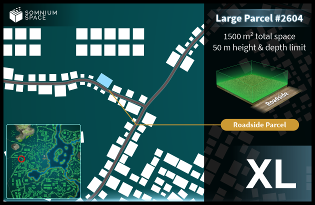 Extra Large #2604 (XL) parcel in Somnium Space