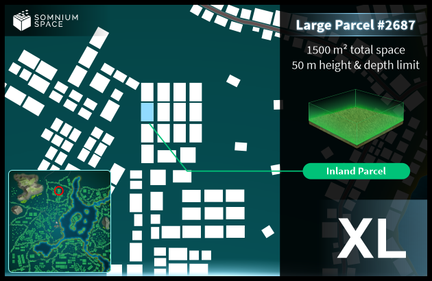 Extra Large #2687 (XL) parcel in Somnium Space