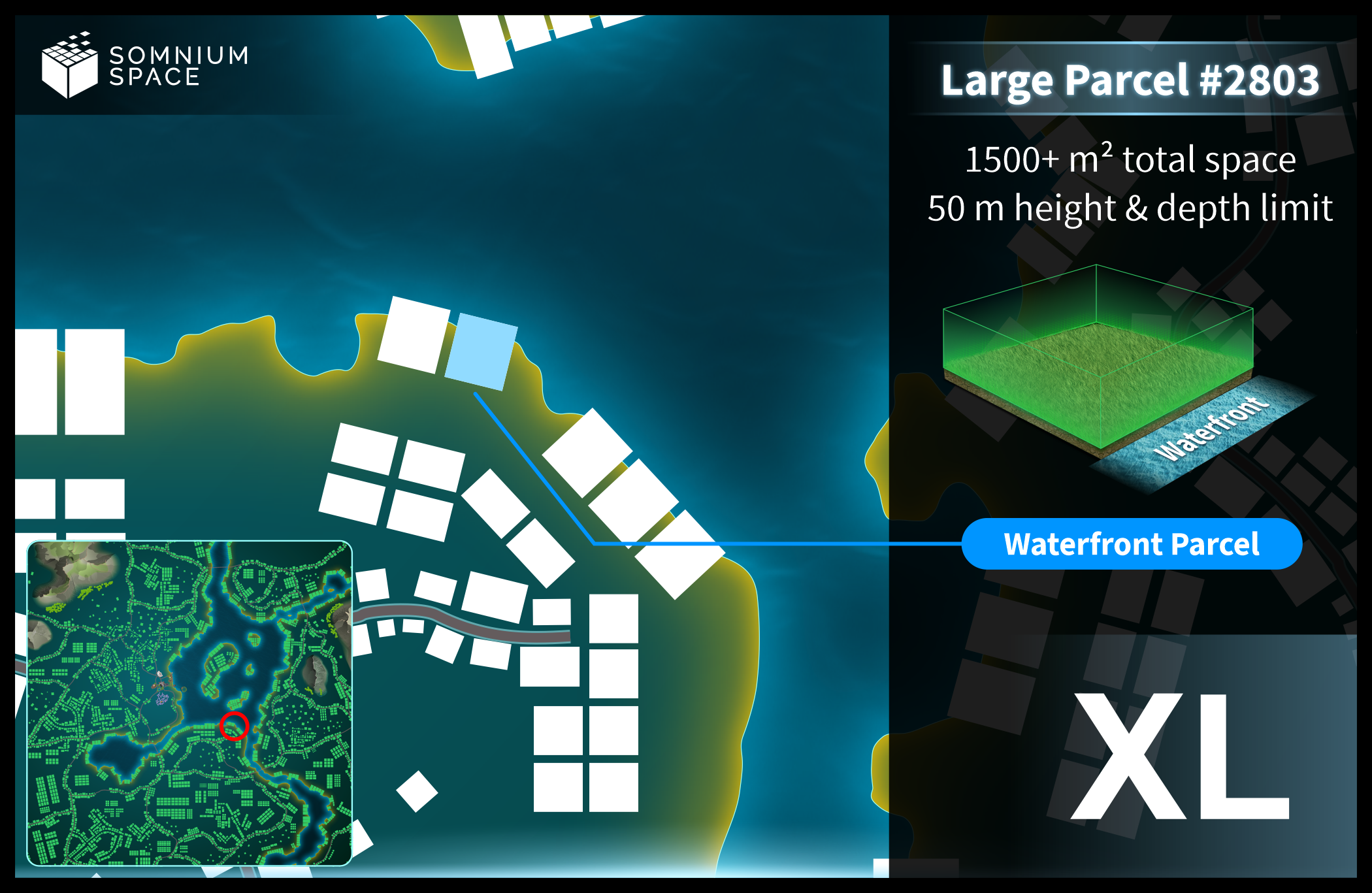 Extra Large #2803 (XL) parcel in Somnium Space