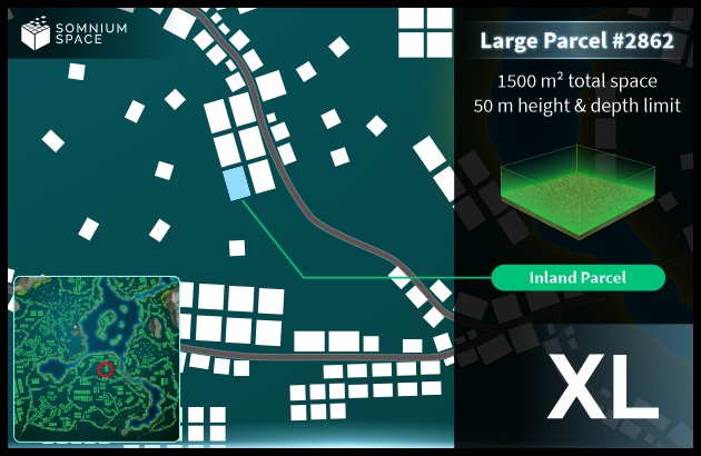 Extra Large #2862 (XL) parcel in Somnium Space