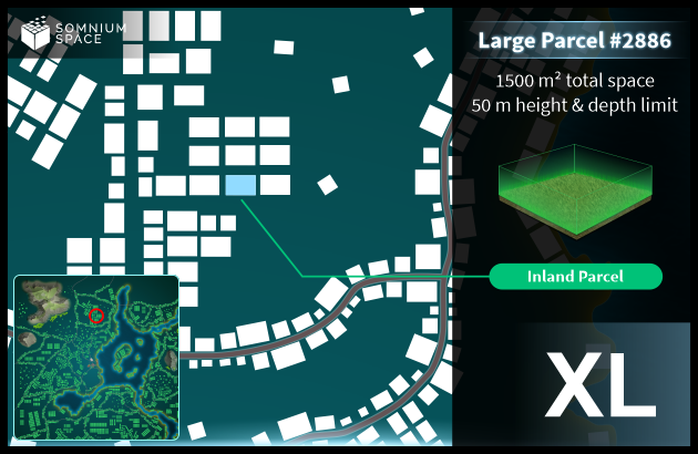 Extra Large #2886 (XL) parcel in Somnium Space