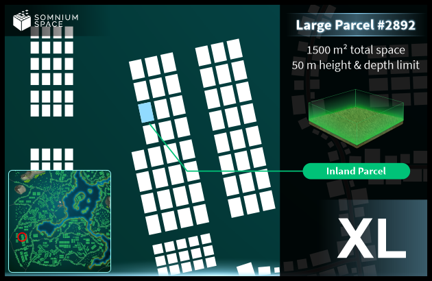 Extra Large #2892 (XL) parcel in Somnium Space