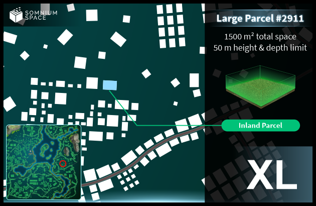 Extra Large #2911 (XL) parcel in Somnium Space