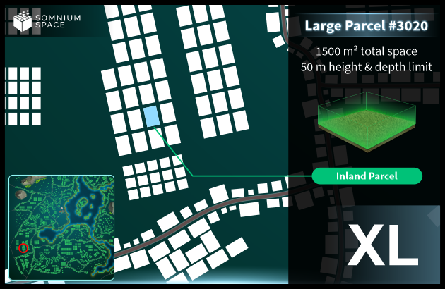 Extra Large #3020 (XL) parcel in Somnium Space