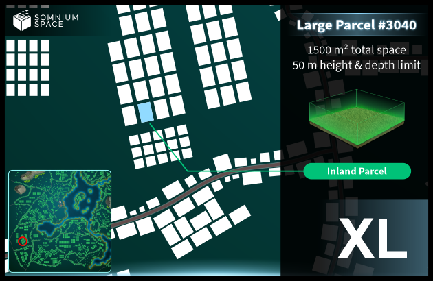 Extra Large #3040 (XL) parcel in Somnium Space