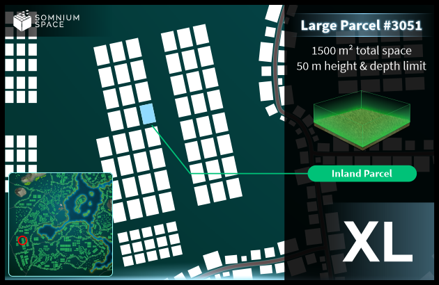Extra Large #3051 (XL) parcel in Somnium Space