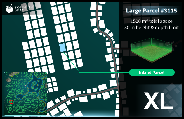 Extra Large #3115 (XL) parcel in Somnium Space