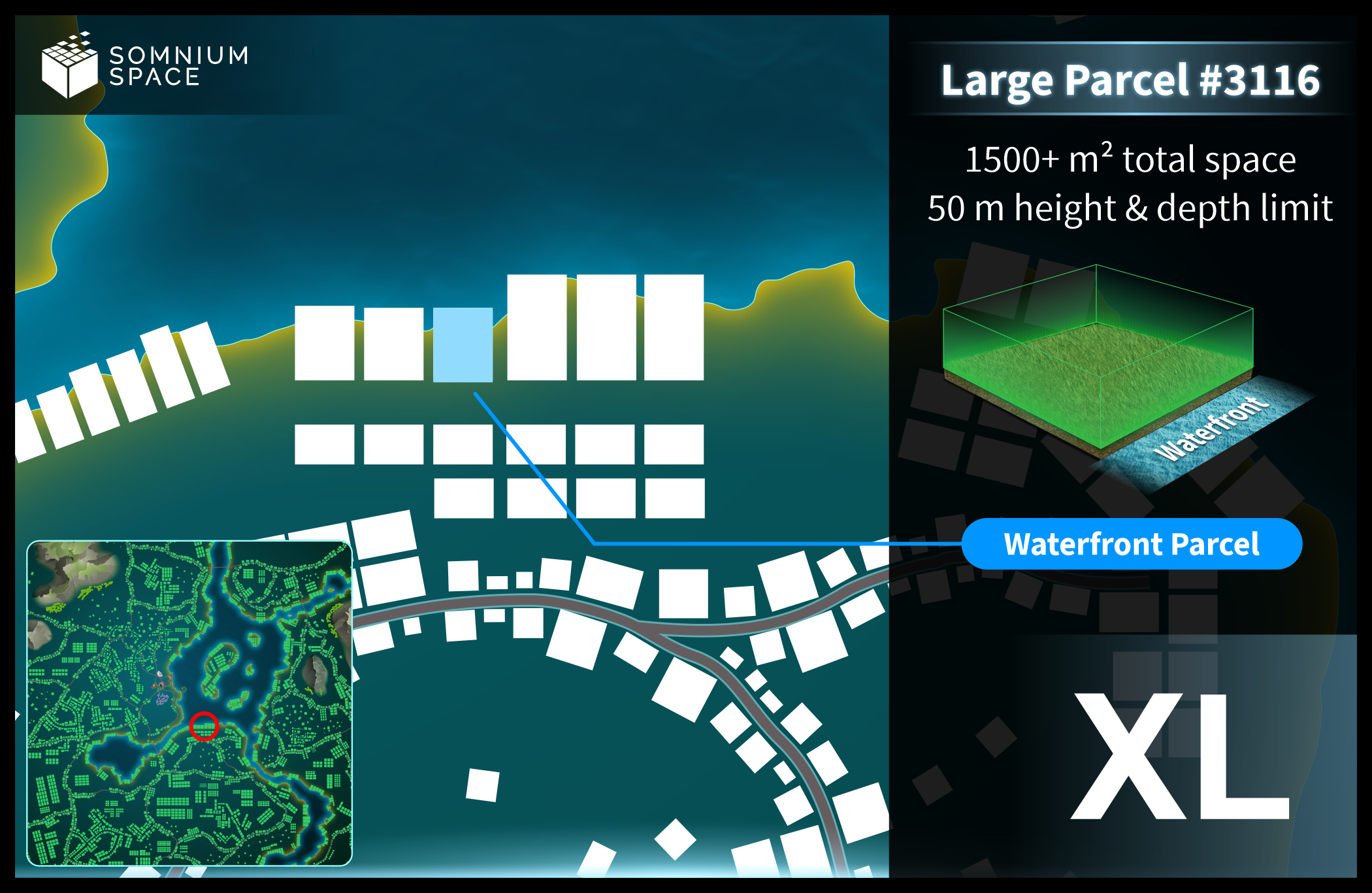 Extra Large #3116 (XL) parcel in Somnium Space