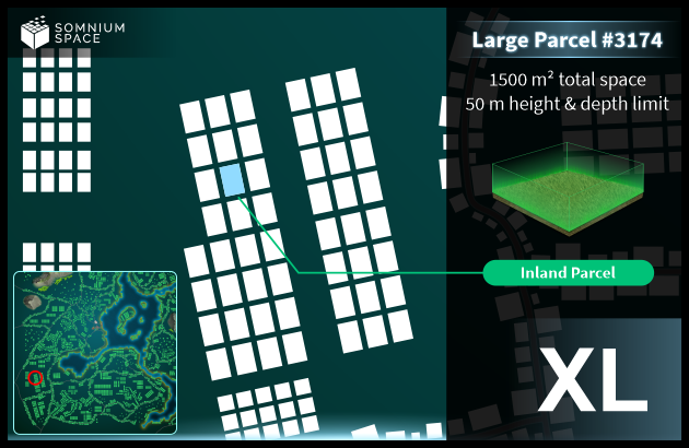 Extra Large #3174 (XL) parcel in Somnium Space