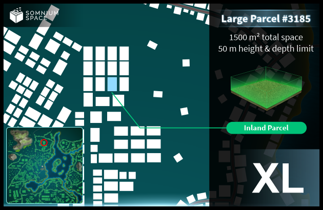 Extra Large #3185 (XL) parcel in Somnium Space