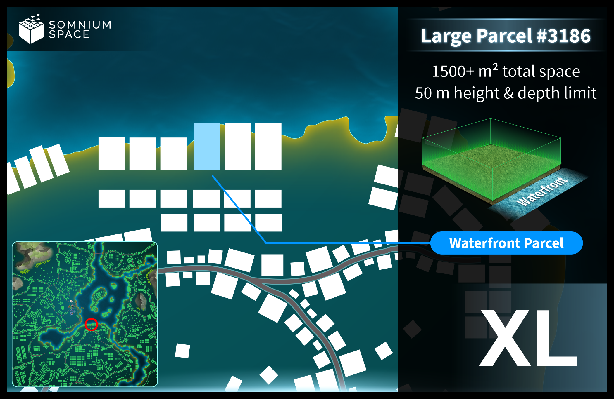 Extra Large #3186 (XL) parcel in Somnium Space