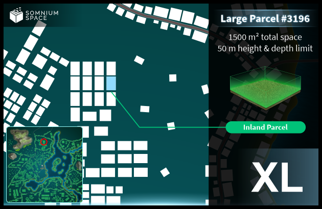 Extra Large #3196 (XL) parcel in Somnium Space