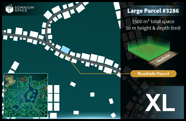Extra Large #3286 (XL) parcel in Somnium Space