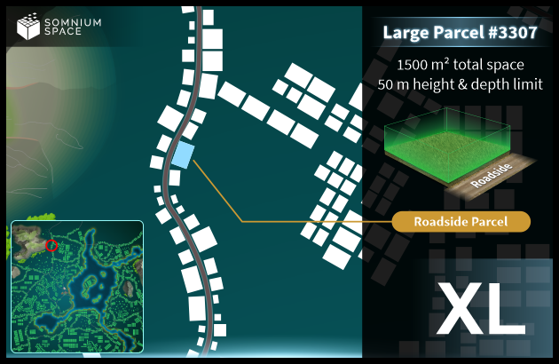 Extra Large #3307 (XL) parcel in Somnium Space