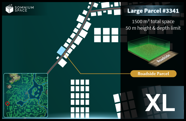 Extra Large #3341 (XL) parcel in Somnium Space