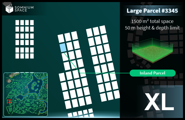 Extra Large #3345 (XL) parcel in Somnium Space
