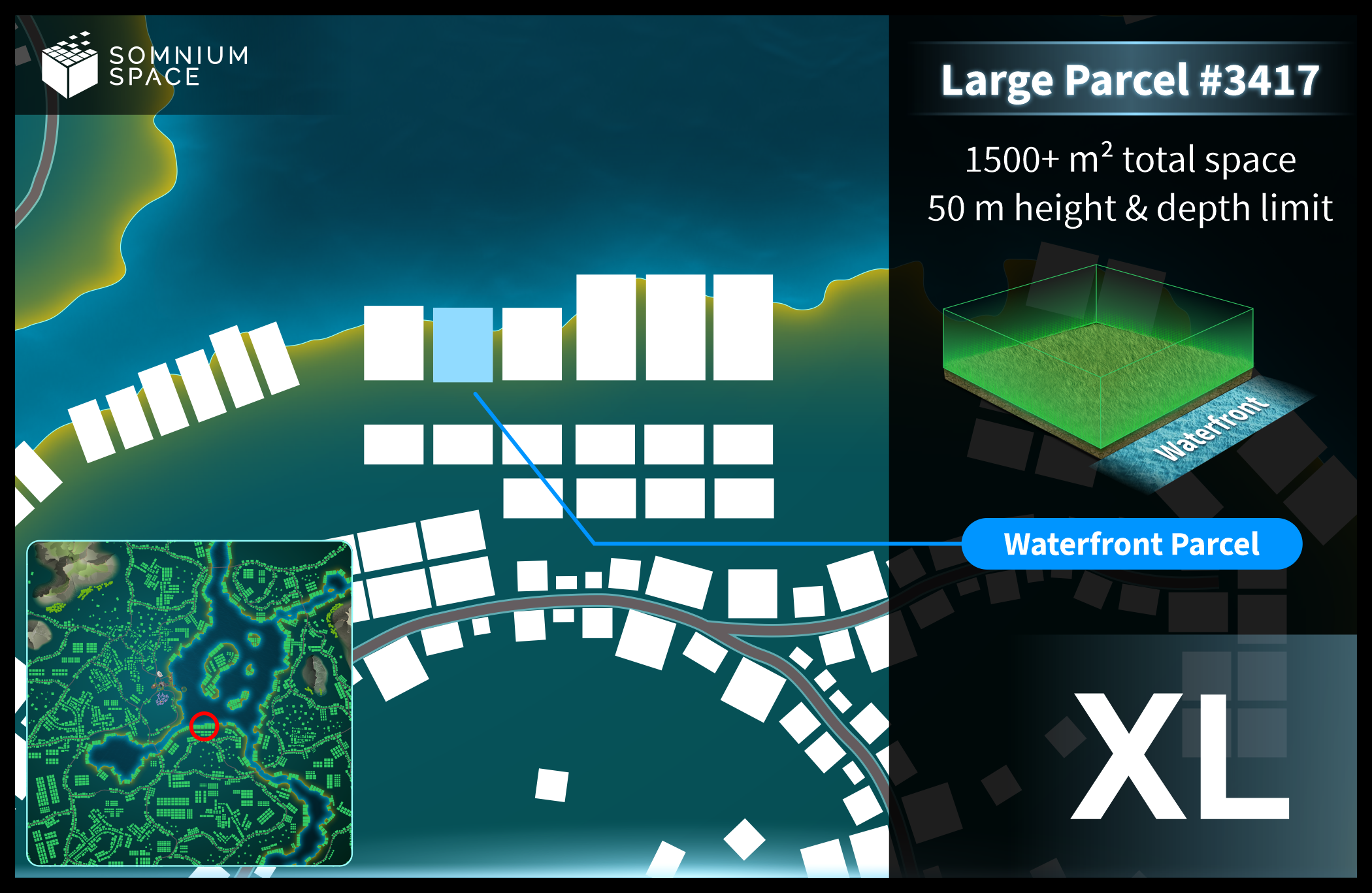 Extra Large #3417 (XL) parcel in Somnium Space