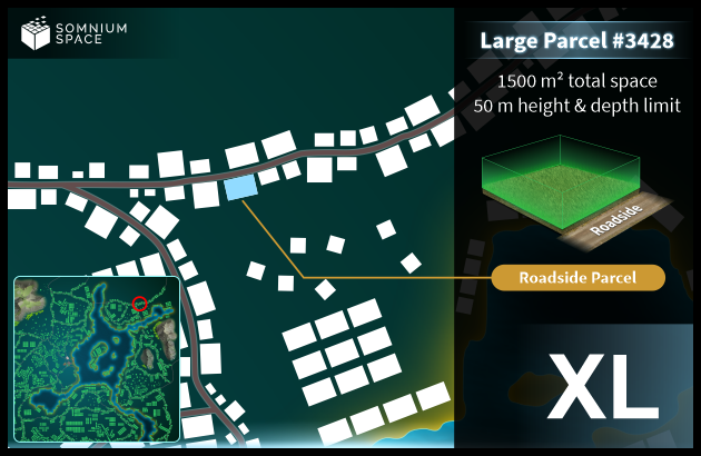 Extra Large #3428 (XL) parcel in Somnium Space