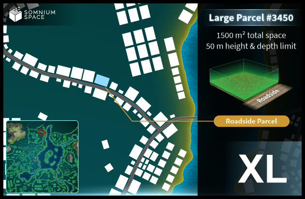 Extra Large #3450 (XL) parcel in Somnium Space