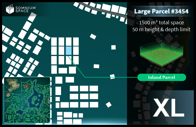 Extra Large #3454 (XL) parcel in Somnium Space