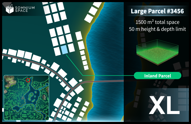 Extra Large #3456 (XL) parcel in Somnium Space
