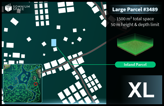 Extra Large #3489 (XL) parcel in Somnium Space