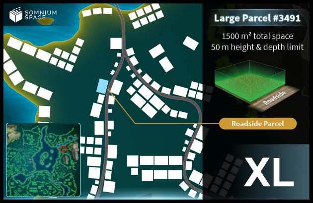 Extra Large #3491 (XL) parcel in Somnium Space