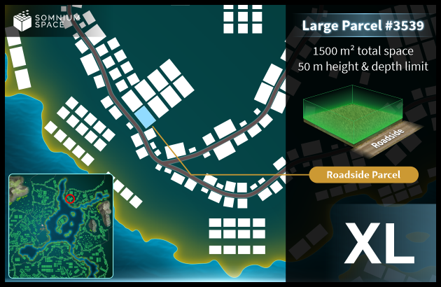 Extra Large #3539 (XL) parcel in Somnium Space