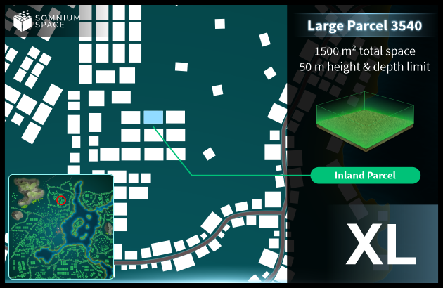 Extra Large #3540 (XL) parcel in Somnium Space