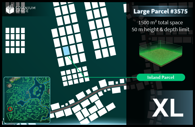 Extra Large #3575 (XL) parcel in Somnium Space