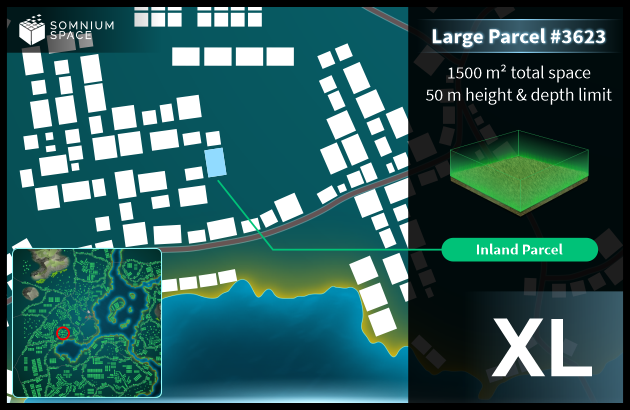 Extra Large #3623 (XL) parcel in Somnium Space