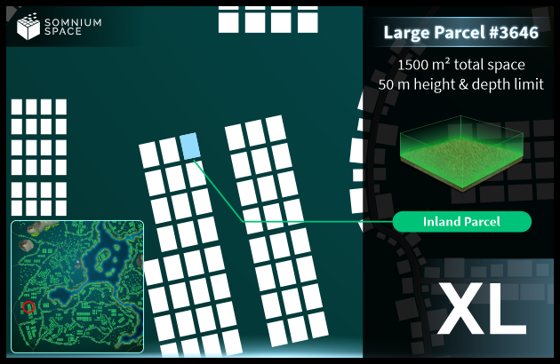 Extra Large #3646 (XL) parcel in Somnium Space