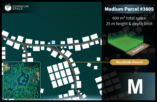 Medium #3805 (M) parcel in Somnium Space