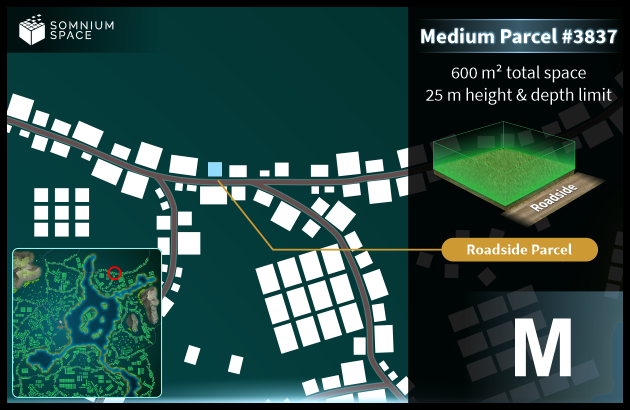 Medium #3837 (M) parcel in Somnium Space