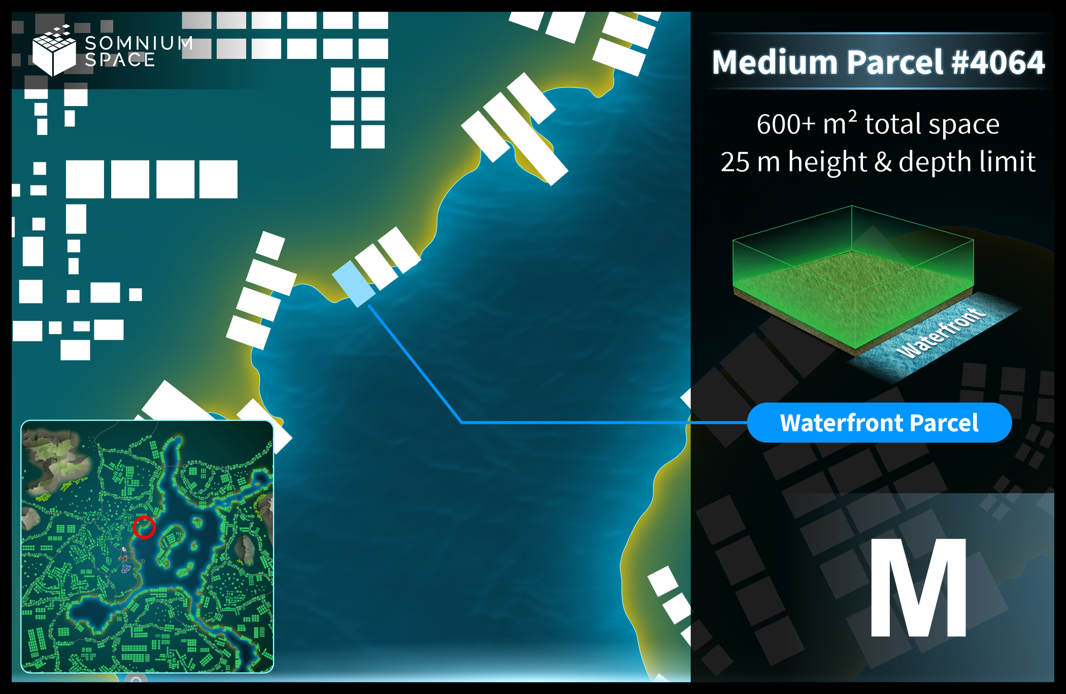 Medium #4064 (M) parcel in Somnium Space