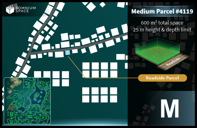 Medium #4119 (M) parcel in Somnium Space