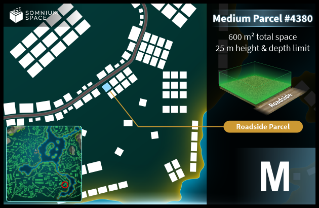 Medium #4380 (M) parcel in Somnium Space